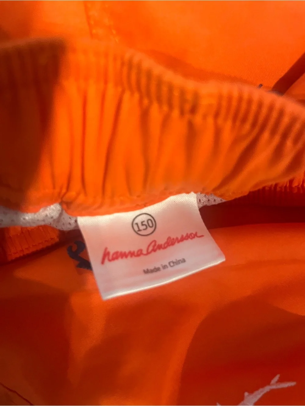 Lot 3 Boys Hanna Andersson 150 Swim Trunks Shorts Size 12 Orange Blue Shark Dino